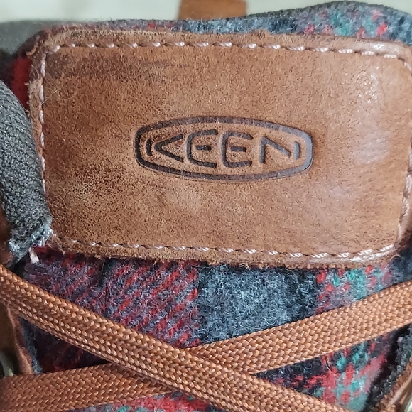 KEEN Bern Baby Bern Waterproof Leather Boots | KEEN.DRY | Plaid Collar Womens 8 - Picture 13 of 16